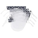 Unisexe transparent adulte Visage Bandanas restaurant de Accessoires de mode confortable réutilisable lavable de mini bouclier lavable bandana fille