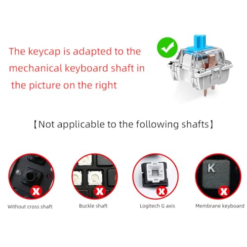 Keycaps Cherry Profile PBT anti-usure pour switch MX et clavier ISO - 6