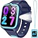IOWODO Smartwatch Bambini 4G, Orologio Localizzatore GPS con Chiamata Video, Funzione SOS, Modalità Campus, Giochi Educativi, Batteria 800mAh, Impermeabile, Regalo per Ragazzi e Bambine Blu