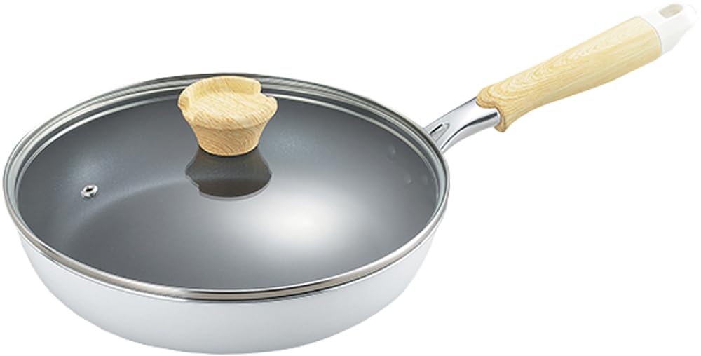 Amazon｜「ナチュラプラス」 IH対応 ガラス 蓋付き フライパン 26cm