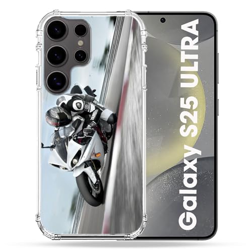 Coque Samsung S25 Ultra Moto GP Blanche pour motards