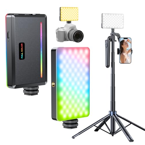 Lampe de téléphone 129 LED pour visioconférence et cours en ligne sans zone d'ombre
