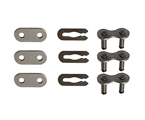 OxoxO NEW (Pack of 3) Chain Master Link Set For 49CC 66CC 80CC 2-Stroke Motorized Bicycle Bike Gas Engine 415