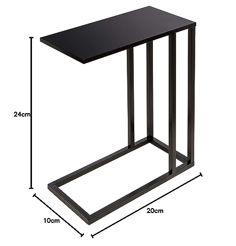 Honey-Can-Do C End Table Tbl-08725 Black #TOP6