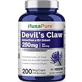 NusaPure Devil's Claw, 250 mg, 200 Veg Capsules (Non-GMO, Vegan)