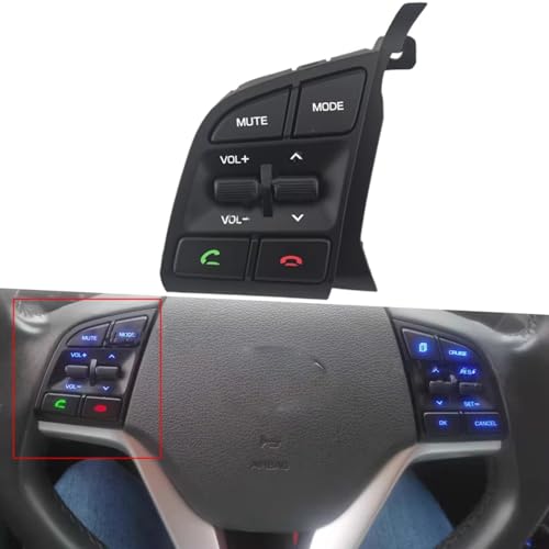 Bouton commande volant Tucson usé : commutateur de remplacement pour volume audio - 3