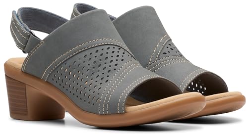 Image of Clarks Women's Emily2 Mist Heeled Sandal | Casual Sandals
