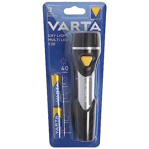 VARTA Day Light Multi LED F20 Torch with 9 LEDs (incl 2xAA Longlife Power Battery, Ideal for Domestic use, Camping, Fishing, in The Garage, Cases of Emergency, Power cuts, Outdoor) - Image 6