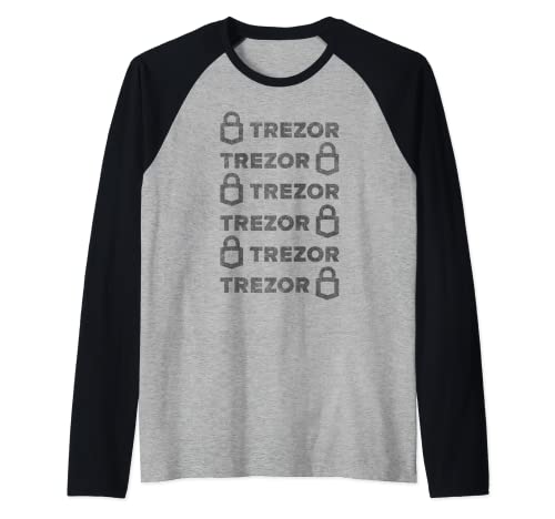 Trezor Secure Hardware Wallet - Bitcoin Ethereum PulseChain Raglan Baseball Tee