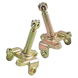A Pair Front Wheel Steering Knuckle Spindles for 17mm Disc Brake Wheel Hub ATV UTV Go Kart Buggy Quad Moped Golf Cart Lawn Mower Drift Four Wheeler Bull Taotao 50cc 70cc 90cc 110cc 125cc 150cc 250cc