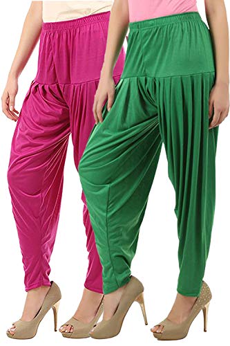 Image of Buy That Trendz Womens Patiala Pants Cotton Viscose Patiyala Salwar Harem Bottoms Pants