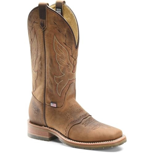 DOUBLE-H Women's DH5314 Charity Western Boot, Brown - 8 M