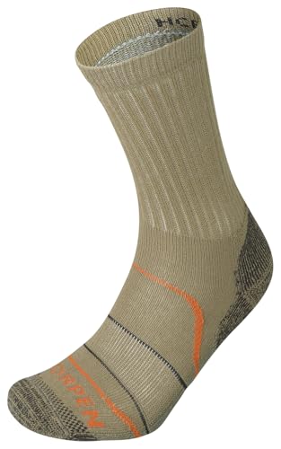 T2 Hunting Light Eco Crew Sock, Perfect for Hunting, Eco-Friendly & Sustainable, Cushioned, Brown, Size Extra Large