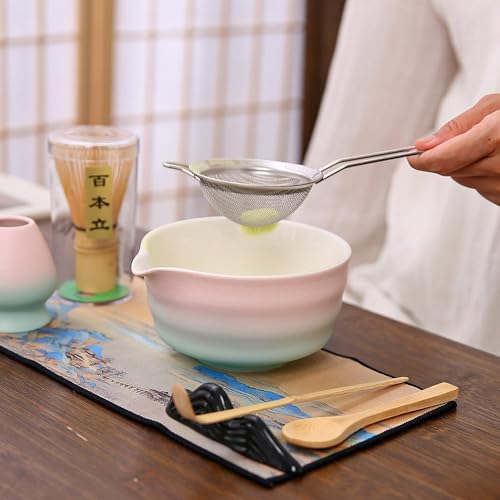 7matcha whisk set - 1Matcha Bowl ，1 matcha whisk, 8pcs matcha kit Gradient matcha set by Mochachaju - Image 8