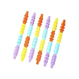 6-Colored Building Blocks Educational Gel pens Students Fresh Personality Toys-Carbon Black