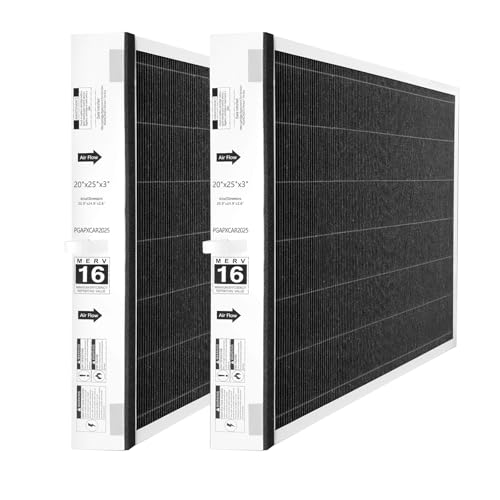 PGAPXCAR2025-A02 Merv16 Furnace Replacement Filter Compatible with Bryant/Carrier PGAPXCAR2025-A01 PGAPXCAR2025-A02 AGAPXCAR2025-A01 AGAPXCAR2025-A02 PGAPAXX2025 Tin Foil Sheet (20x25x3inches)