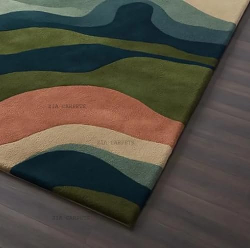 Image of zia carpets Hand Tufted Woollen Modern Collection Bedroom & Living Room Carpet Size 15 X 20 Feet