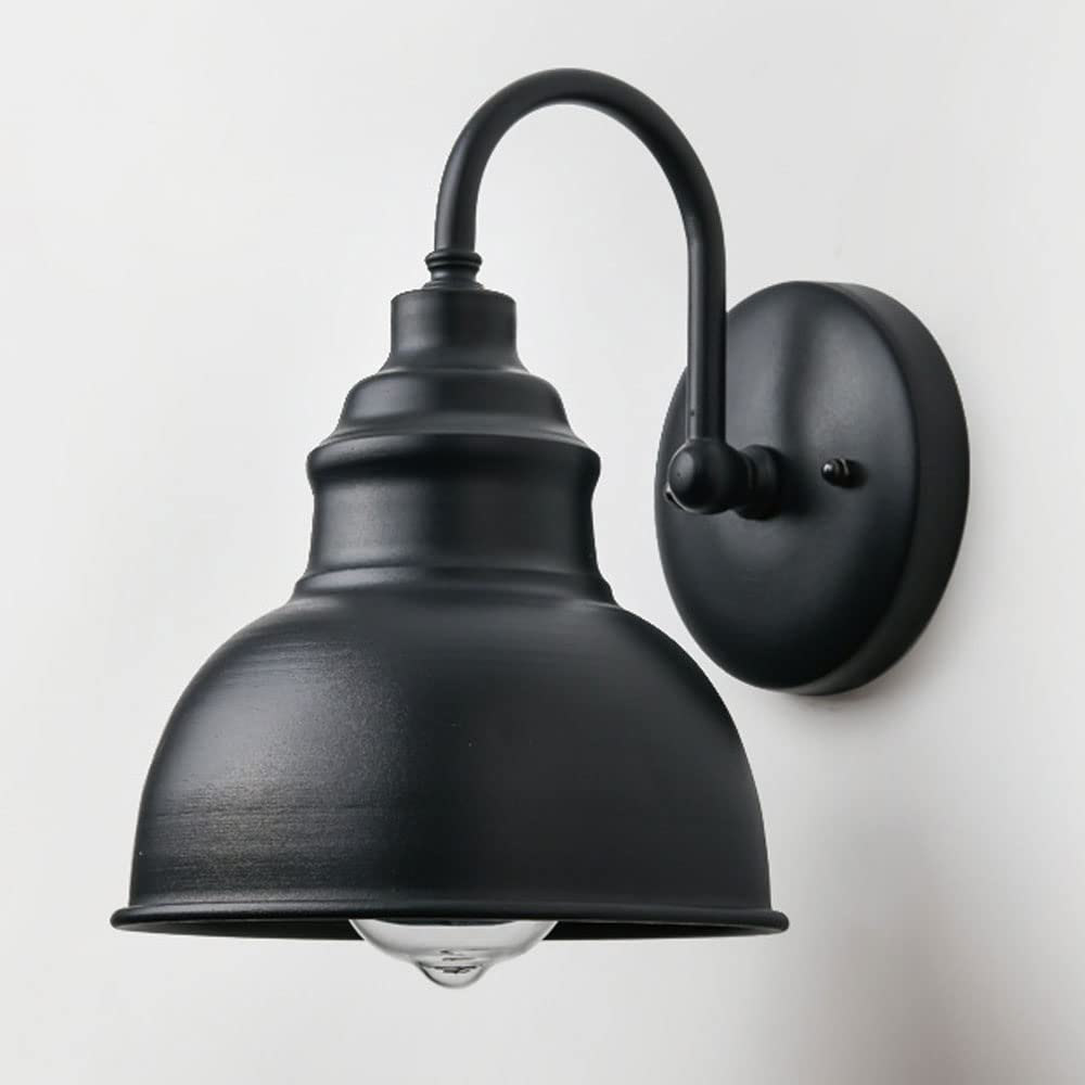 Applique da Esterno Impermeabile, Lampada a Sospensione in Metallo, Grado di Protezione IP54, Attacco E27 per Garage, Ingresso e Balcone - Elegante Elemento Decorativo (Bronzo)