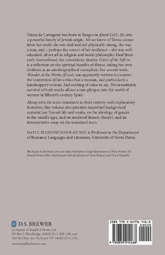 The Writings Of Teresa De Cartagena (Library Of Medieval Women) #TOP1