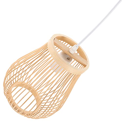 Suspension en bambou Homoyoyo au design artisanal pour salon élégant