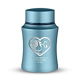 Customized Small Keepsake Guinea Pig Urn Personalized Engraved with Name and Date - 4' Cremation Mini Compact Urn for Guinea Pig's Ashes, 5–10 lb Capacity | Powder Blue, Guinea Pig Face