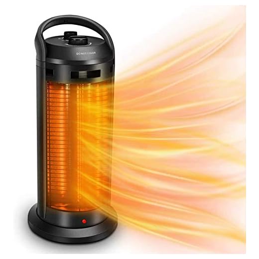 2-In-1 Space Radiant Heater - 120° Oscillation Infrared Heater for Indoor, 1500W Electric Heater, 4 Heating Modes, Garage Heater with Dual-Protection, Quiet Fast Heating Patio Heater