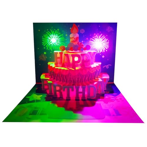 Carte pop-up 3D anniversaire en musique pour illuminer la fête de maman