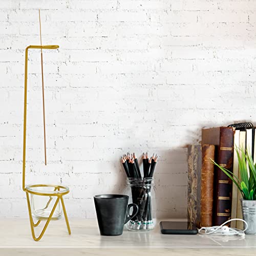 Incense Holder For Sticks, Modern Incense Burner Holder With Ash Catcher Gold Incense Stick Holder For Yoga Spa And Relaxation Home Living Room Office Decor #TOP1