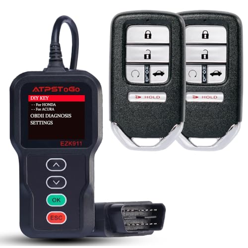 Llavero de bricolaje para Honda Accord mando de 5 botones con chip 4A juego de 2 piezas