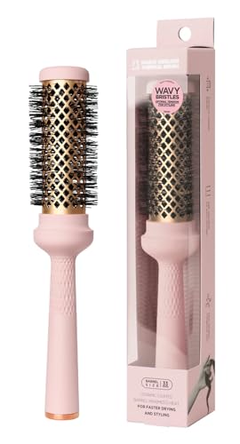 Brosse thermique ondulée céramique pour un brushing volumineux et séchage ultra rapide