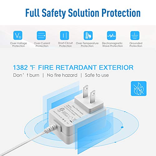 24V Power Cord For Urpower, Doterra,Young Living Dewdrop Rainstone Diffuser,Essential Oil Diffuser Adapter, Innogear, Asakuki, Victsing, Natrogix, Luscreal, Now Foods Humidifier, Etl Listed Charger #TOP2