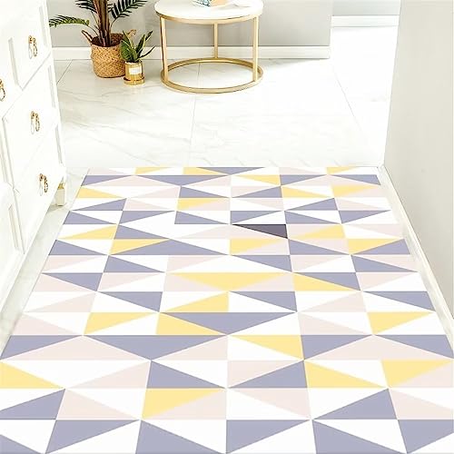Chambre ado fille tapis de salon jaune anti-acariens 120x180cm - 2