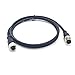 M12 5Pins Male to Female Connector Cable, A Code Straight Molding Cable Male to Female Aviation Sensor Electrical PVC Cable 125V 4A AC/DC Industrial Molded Cable 1M AWG22（1Meter）