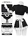 paloli Maid Outfit For Women,Maid Costume With Lace Apron,Fancy Halloween Dress Cosplay Lingerie Set