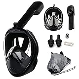 Brastoy Máscara Mergulho Snorkel Full Face Com Suporte Gopro Câmera (Preto G/GG (L/XL))