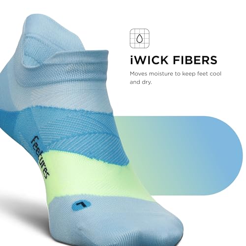 Image of Feetures Elite Light Cushion Mini Crew Sock - Sport Sock with Targeted Compression