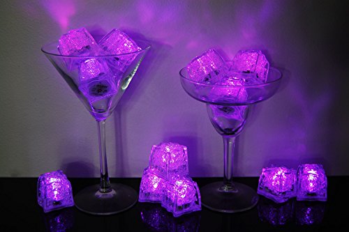Litecubes Brand 3 Mode Pink Light up LED Ice Cubes (12)