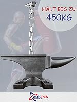 ALECPEA Deckenhaken 450kg 360° Edelstahl mit 40cm Kette 2 Karabiner – Ansicht 4
