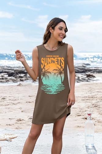 Summer Sundress for Women Graphic Mini Tank Dress Sleeveless Beach Dresses Short Casual Sun Dresses3