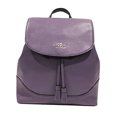 purple coach backpack