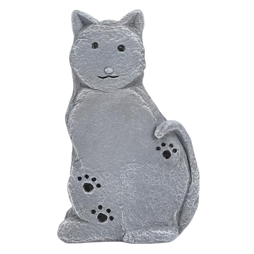 Lápida Decorativa de Gato para el Rincón del Jardín 7
