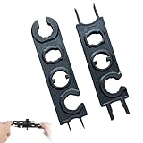 Snhauxinfa 2 Stück MC4 Werkzeug,Solarstecker Werkzeug,Stecker Solar Kabel,Schlüssel Demontage,Dieses Entriegelungswerkzeug Photovoltaik-Steckerschlüssel,Solarschlüssel Tool Universal