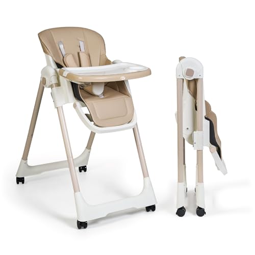 Ms BabyWorld - Trona Para Bebe Evolutiva Tasty | 7 Posiciones De Altura y 3 De Reclinación | Bandeja Extraíble y Reposapiés Regulable | Portatil, Plegable, Hasta 3 años