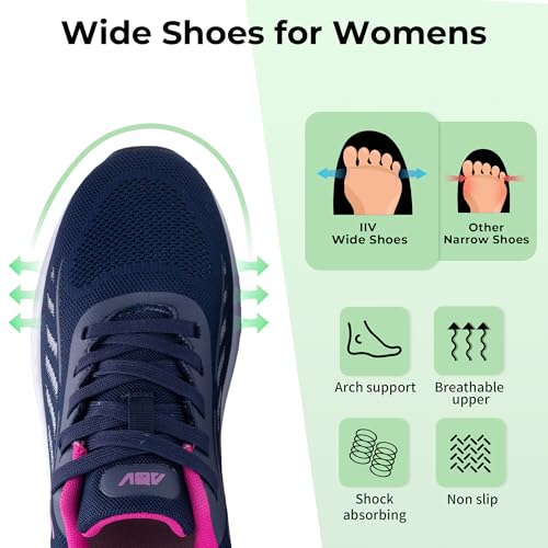 Image of IIV Women Arch Support Walking Orthotic Sneakers for Plantar Fasciitis