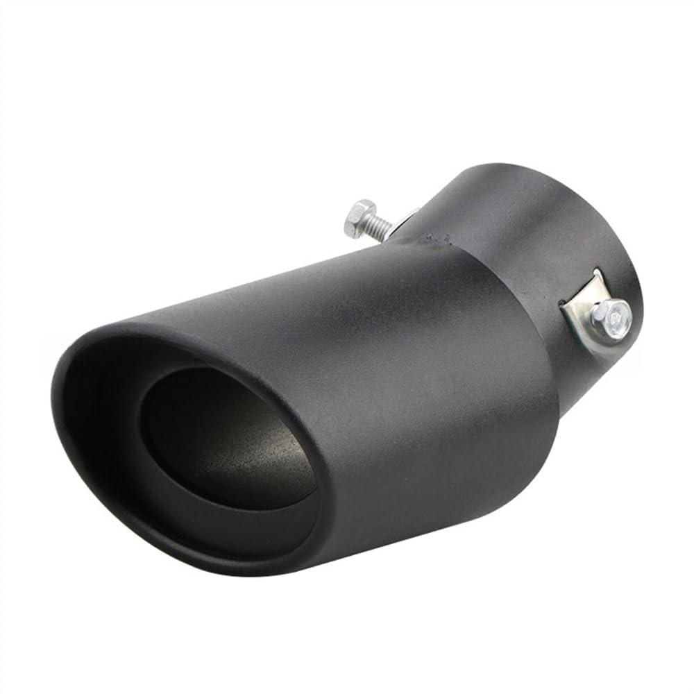 Tubo de escape trasero cromado redondo universal y punta de silenciador 8