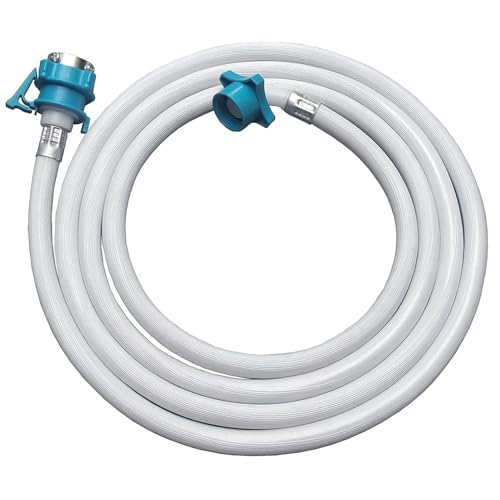 Image of MONIT 3 Meter Flexible PVC Washing Machine Inlet Hose Water Pipe, Universal Water Inlet with Tap Adaptor Connector for Top & Front Load Fully Automatic (3 Meter)