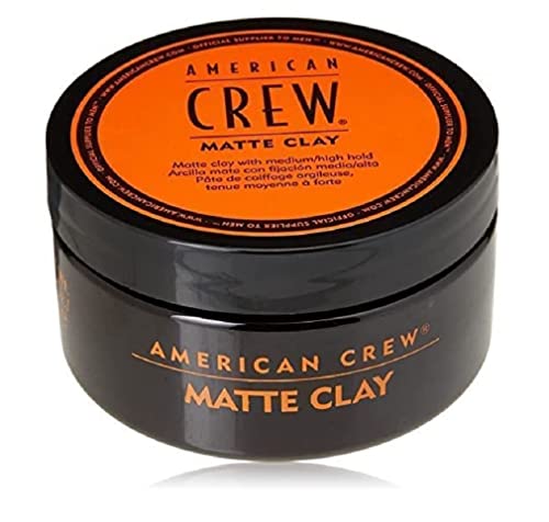 AMERICAN CREW – Matte Clay, 85 g, Stylingclay für Männer, Haarprodukt mit mittlerem bis starkem Halt, Stylingprodukt für optimale Formbarkeit, Struktur & leichten Glanz