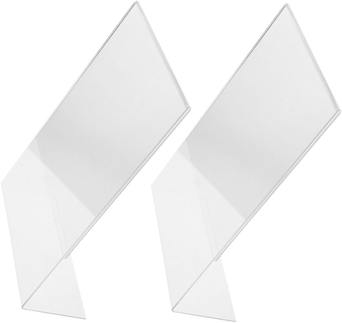 Tofficu 2pcs Acrylic Transparent Drawing Board Rack for Writing Reading Tilted for Comfortable Use for Desktop Painting Sketching Smooth Finish