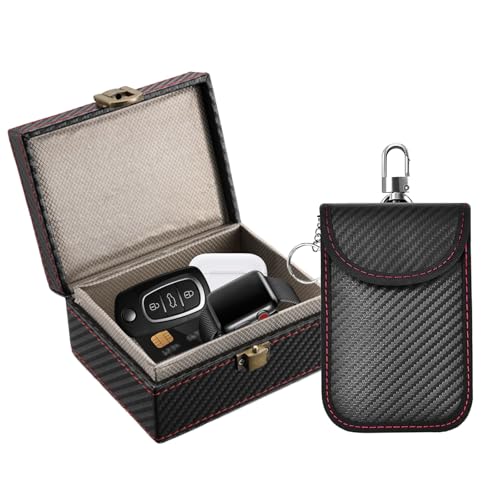 Faraday Box for Car Keys RFID Signal Blocker Box Faraday Blocking Pouch