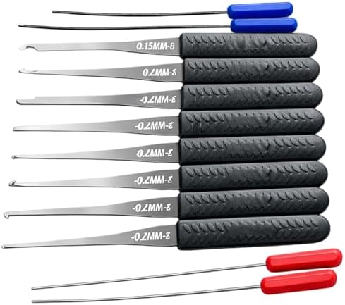 Lock Picking Set, 12-Piece Broken Key Extractor Tools with Professional ...